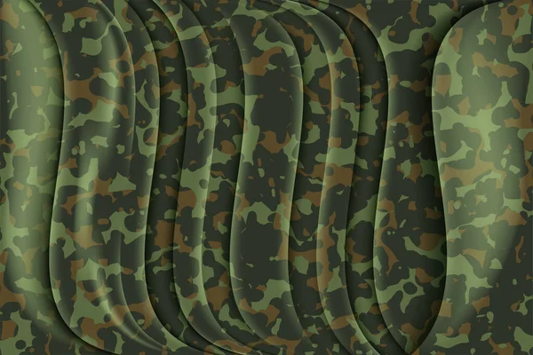 Kamuflase Prajurit Pola Mulus Tekstur Militer Pada Desain Tekstil - Stok Vektor