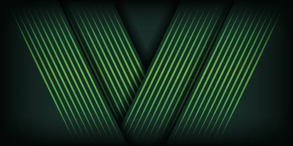 Fondo Verde Oscuro Lujo Con Forma Abstracta — Vector de stock