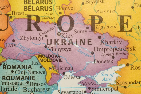 Rak Emirados Árabes Unidos Mapa Colorido Kiev Ucrânia Perto Ameaçar — Fotografia de Stock
