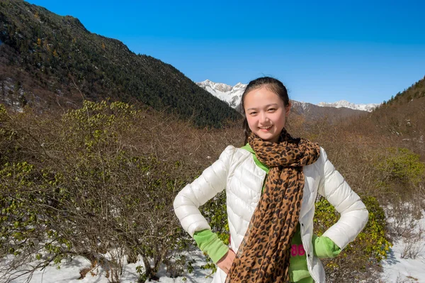 Vi har träffat i huanglong park — Stockfoto