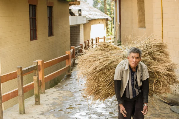 Agricultor cansado ... — Fotografia de Stock