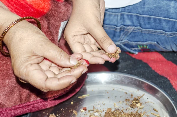 Prayer indian way — Stock Photo, Image