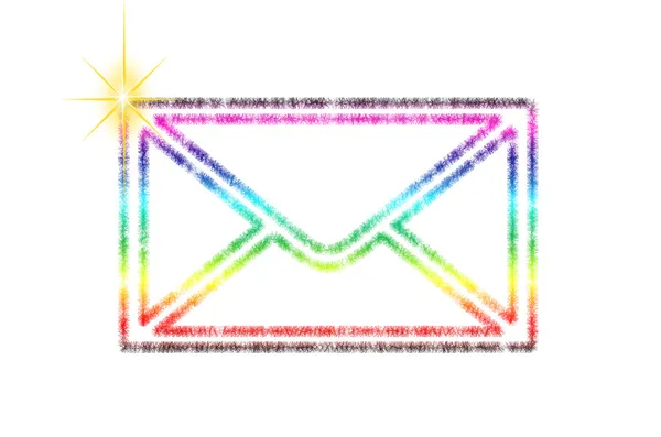 Abstract colorful envelope — Stock Photo, Image