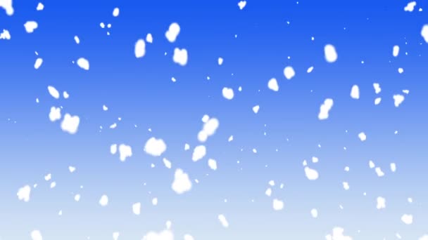 3d snow fall — Stock Video