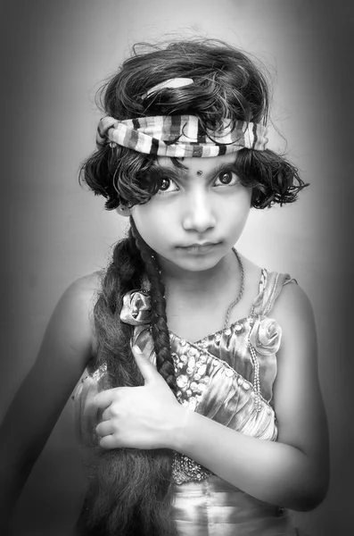 小さな女の子の子供の肖像画 — ストック写真