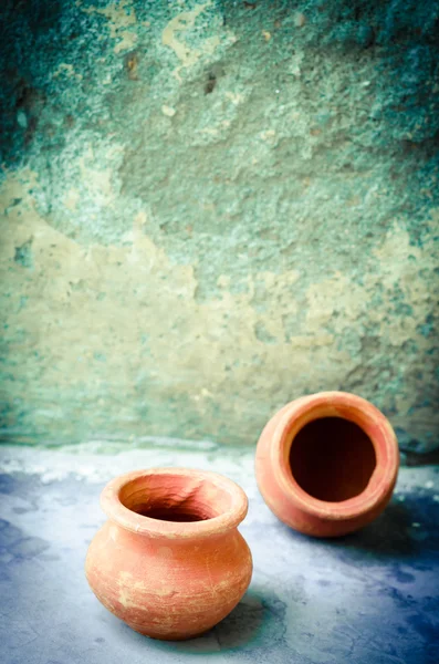 Abstract earthen pots background — Stock Photo, Image