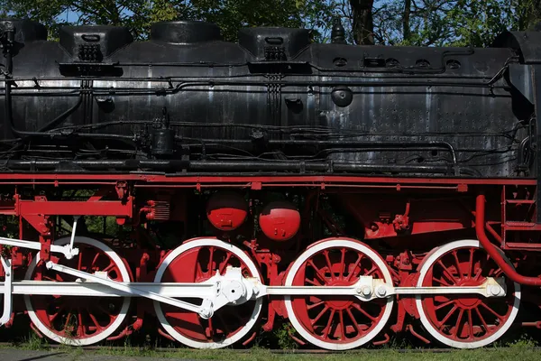 Ruedas de locomotora de vapor — Foto de Stock