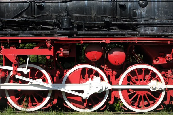 Пар локомотив колеса — стокове фото
