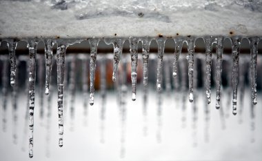 Line of icicles