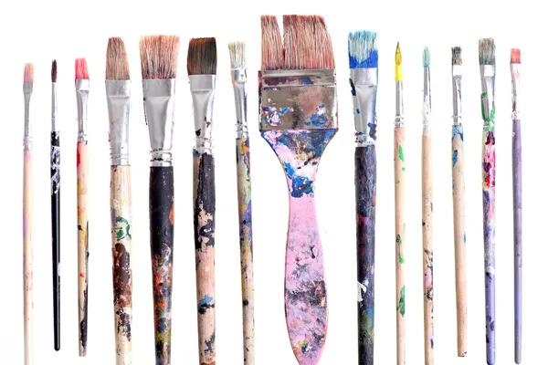 Dirty brushes — Stock Photo, Image