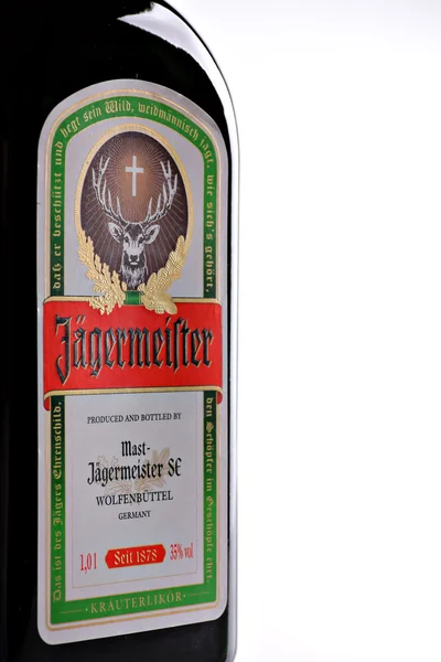 Jagermeister butelka — Zdjęcie stockowe