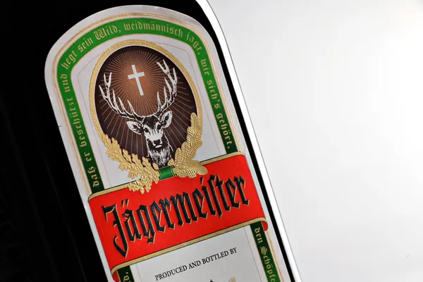 Jägermeister fles — Stockfoto