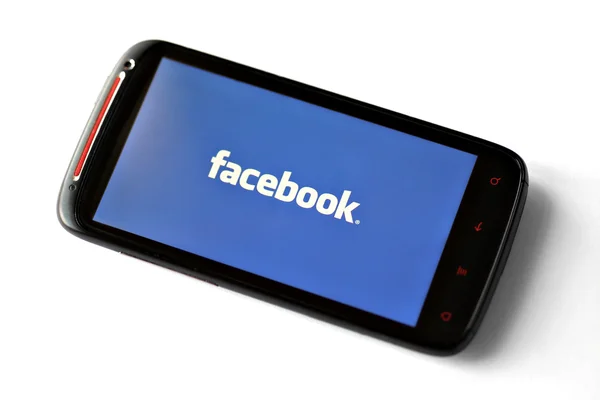 Teléfono de Facebook — Foto de Stock