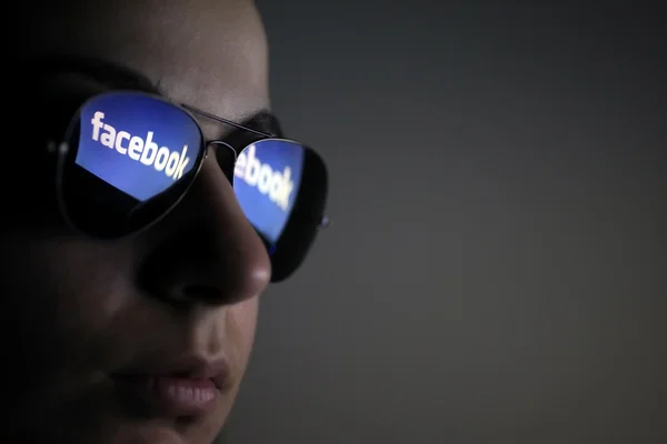 Facebook bril — Stockfoto