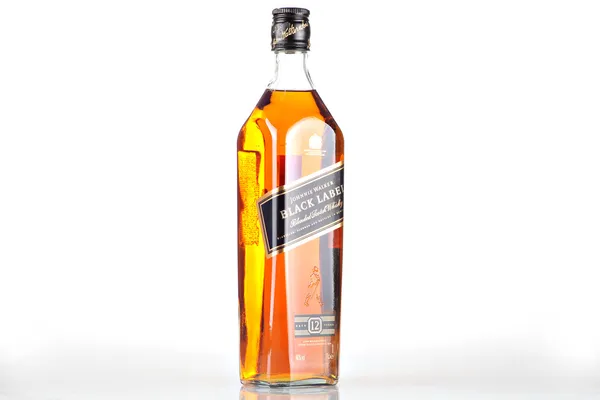 Johnnie Walker etiqueta negra whisky —  Fotos de Stock