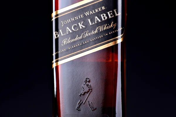 Johnnie walker zwarte label whisky — Stockfoto