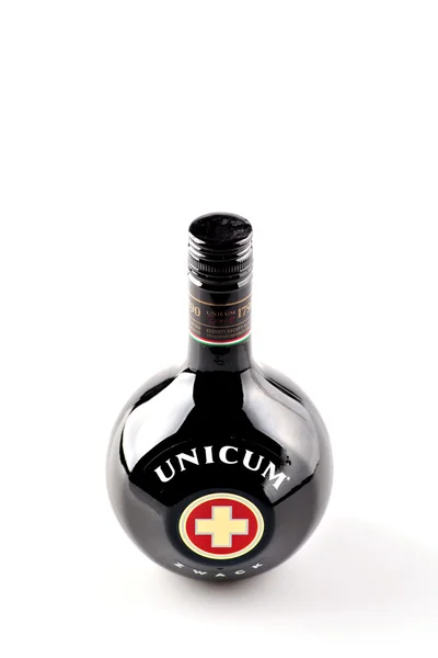 Unicum bottle detail — Stock Photo, Image