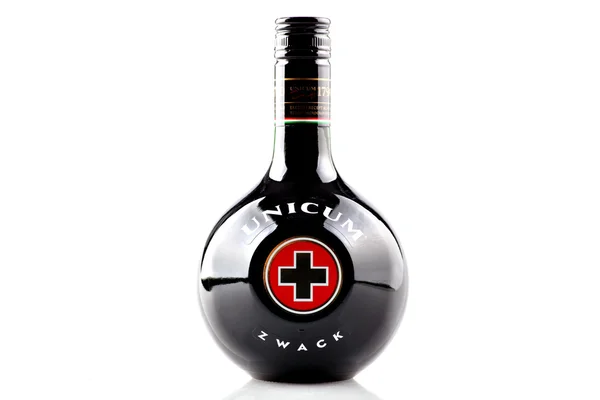 Unicum bottle detail — Stock Photo, Image