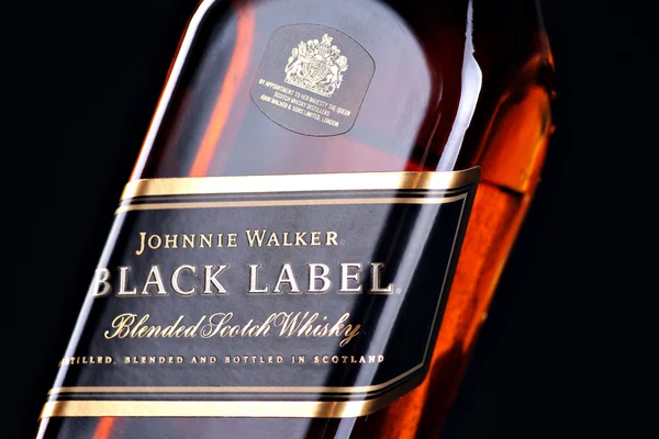 Johnnie Walker musta etiketti viski — kuvapankkivalokuva