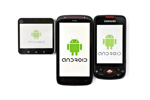 Telefoni Android — Foto Stock