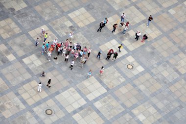 bir turist grubu