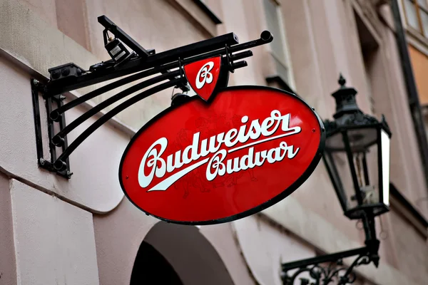 Budweiser reklama — Zdjęcie stockowe