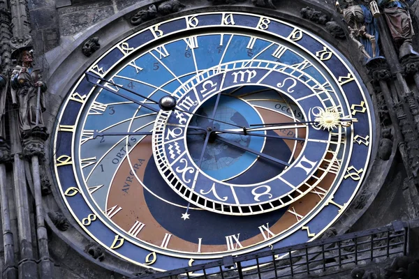 Praga torre dell'orologio astronomico — Foto Stock