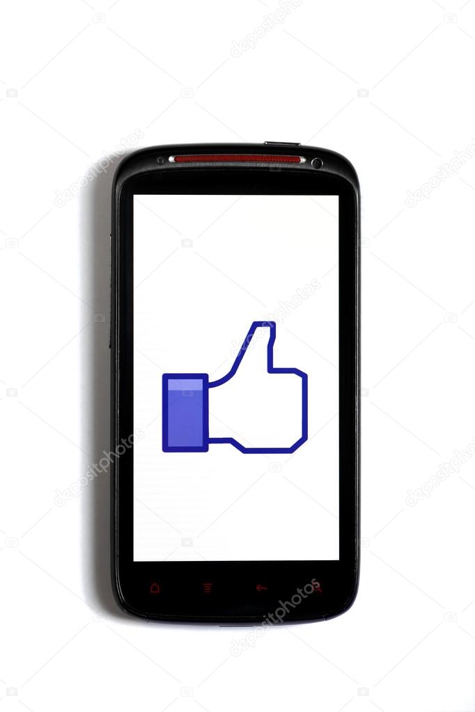 Bucharest, Romania - June 23, 2012: Android smartphone with the Facebook 