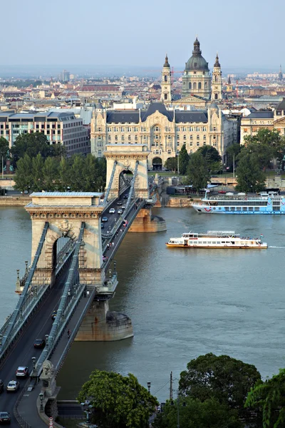 Puente de la cadena Budapest — Foto de Stock