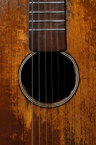 Oude gitaar detail — Stockfoto