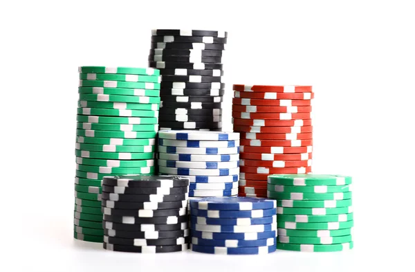 Stack of poker chips — Stock Photo, Image