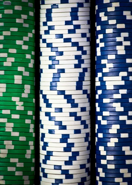 Stack of poker chips — Stock Photo, Image