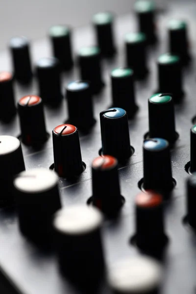 Mesa de mixer de música — Fotografia de Stock