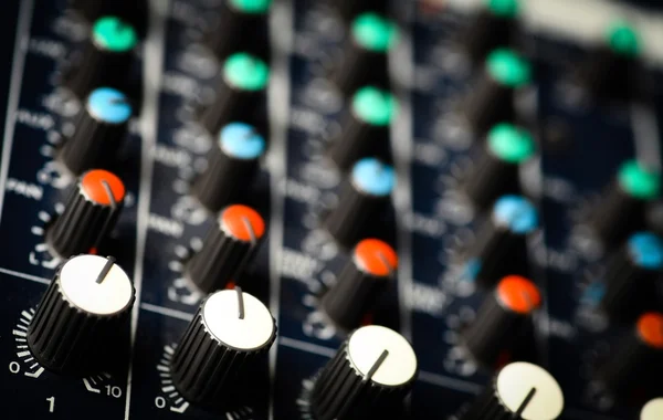 Muziek mixer Bureau — Stockfoto