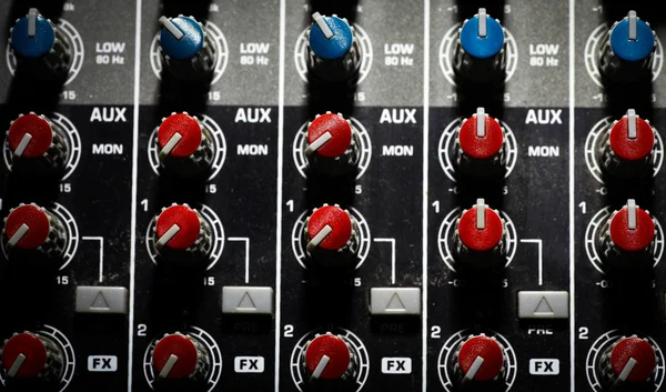 Muziek mixer Bureau — Stockfoto