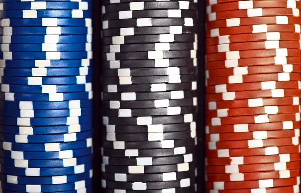 Stack of poker chips — Stock Photo, Image