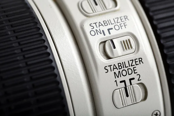 Zdjęcie obiektyw stabilizator — Zdjęcie stockowe