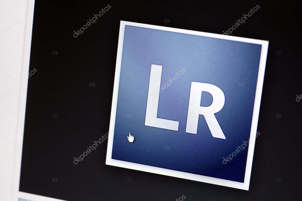 Bucharest, Romania - March 9, 2013: Adobe Lightroom logo is displayed on a computer screen. Adobe Photoshop Lightroom is a photography software program produced by Adobe Systems.