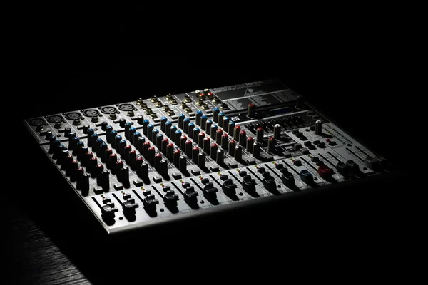 Mesa de mixer de música — Fotografia de Stock