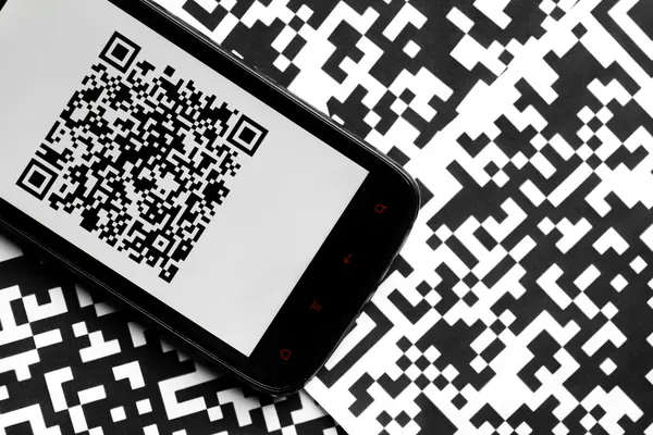 Qr 코드 모바일 스캐너 — 스톡 사진