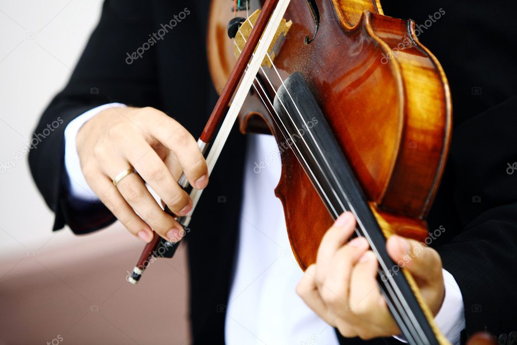 Playing viola