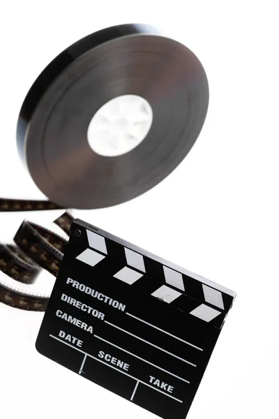 Film reel dan bioskop bertepuk — Stok Foto