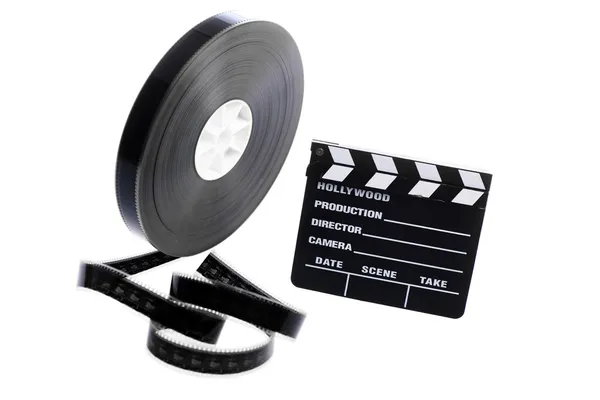 Film tekercs és a mozi-taps — Stock Fotó