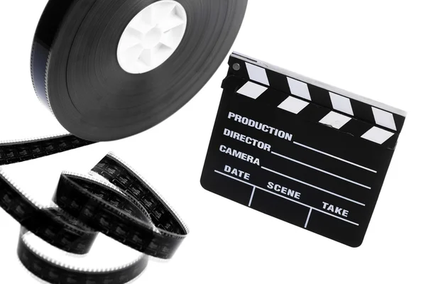 Carrete de película y aplauso de cine —  Fotos de Stock