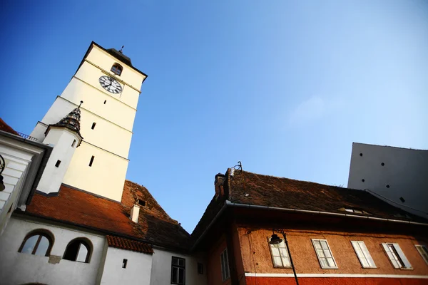 Clock Tower in Sibiu — Stock Photo, Image