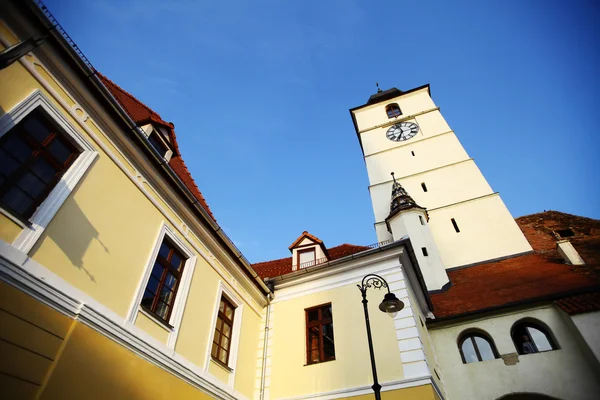 Clock Tower in Sibiu — Stock Photo, Image