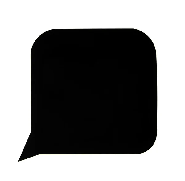Siyah konuşma balonu — Stok fotoğraf