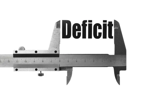 Deficit size — Stock Photo, Image