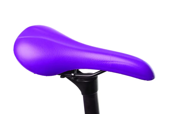 Magenta bicycle saddle — Stock Photo, Image