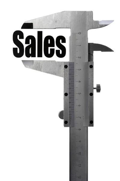 Measuring sales — Stock Photo, Image